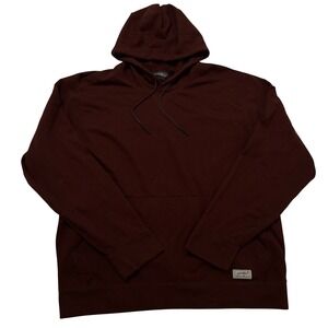 Eddie Bauer Mens Everyday Pullover Hoodie Burgundy Maroon Sweatshirt XL 1532173